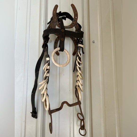 Other - Vintage Headstall with Rings